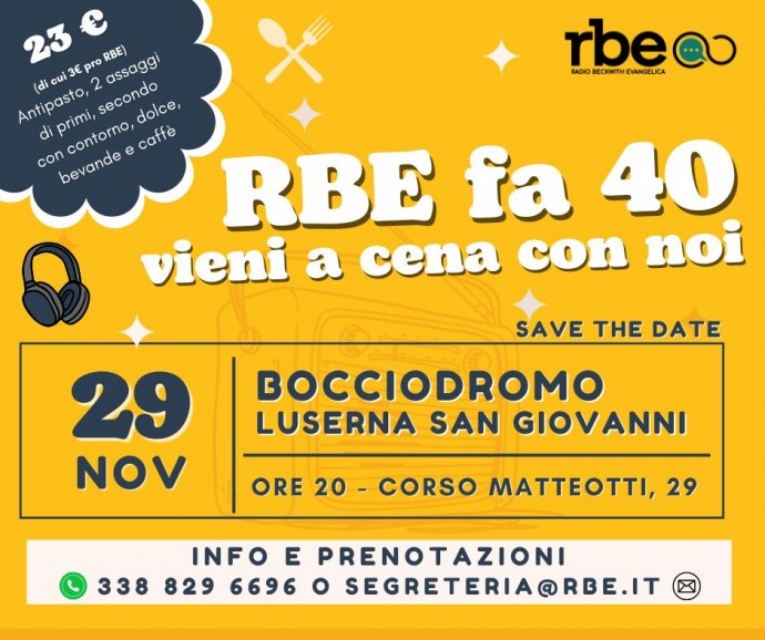 Radio RBE chiude in festa l’anno di celebrazioni per i 40 anni di attività | Venerdì 29 novembre 2024.